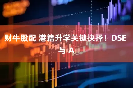 财牛股配 港籍升学关键抉择！DSE 与 A
